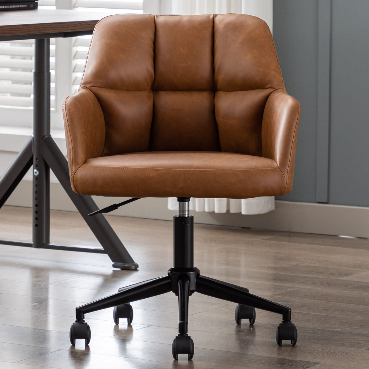 Velmora™ — Work in Comfort With Plush Tufted Support & Effortless 360° Movement