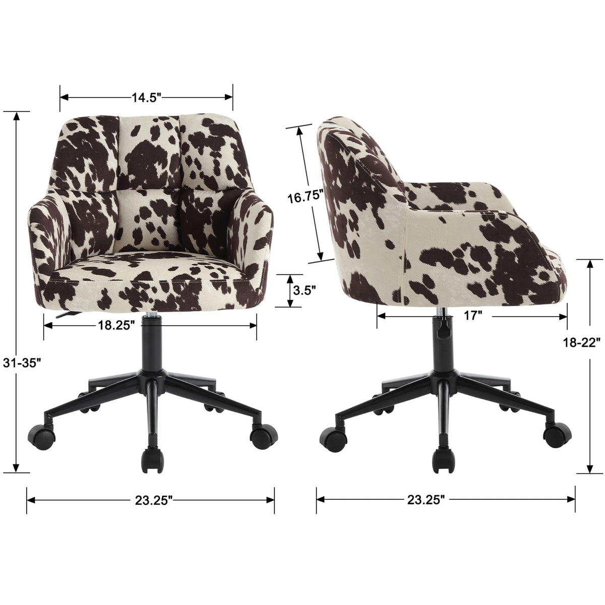 Velmora™ — Work in Comfort With Plush Tufted Support & Effortless 360° Movement