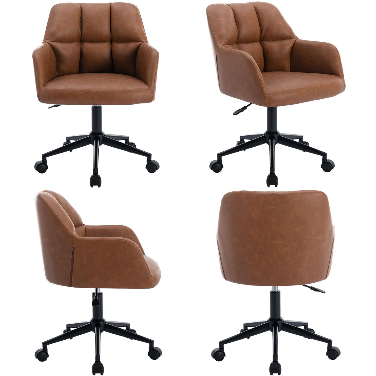 Velmora™ — Work in Comfort With Plush Tufted Support & Effortless 360° Movement