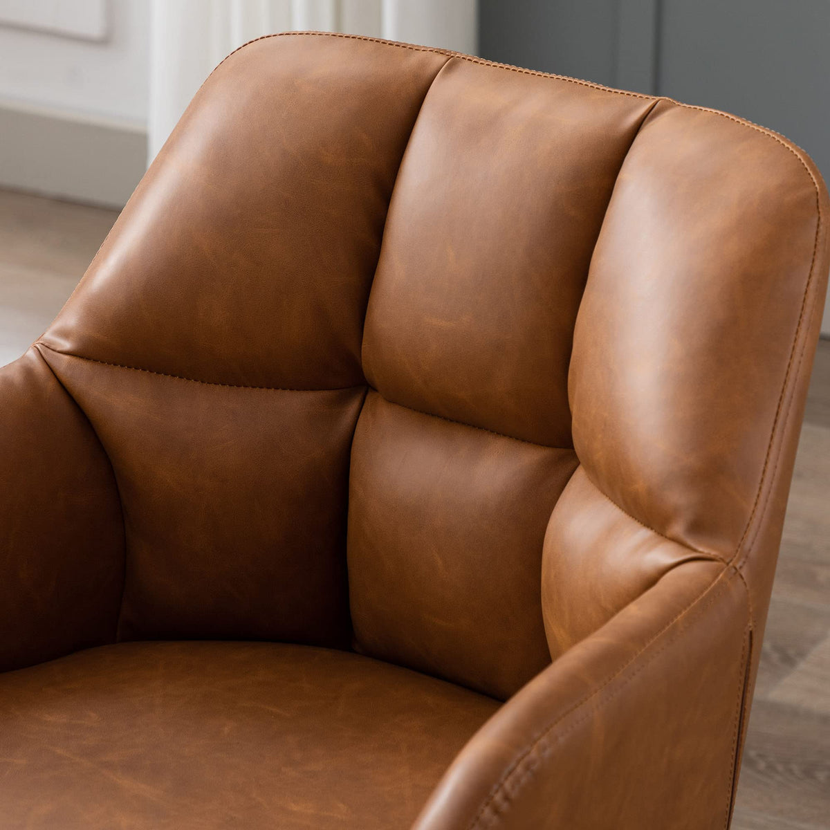 Velmora™ — Work in Comfort With Plush Tufted Support & Effortless 360° Movement