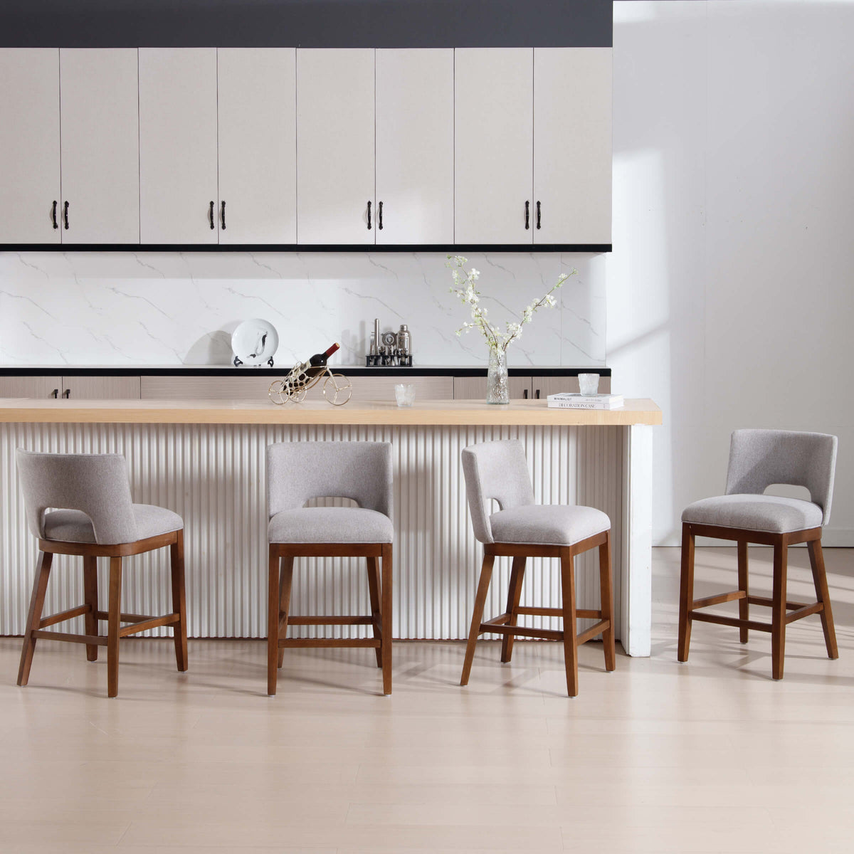 Openelle™ — Add Soft Comfort & Clean Open-Back Style to Your Kitchen Counter