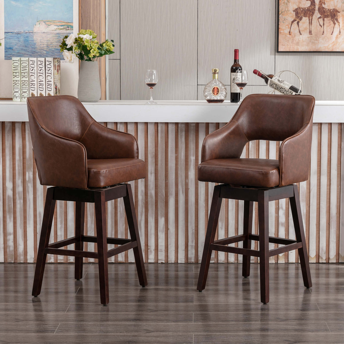 Airelle™ — Add 360° Swivel Comfort & Airy Open-Back Style to Your Kitchen Counter