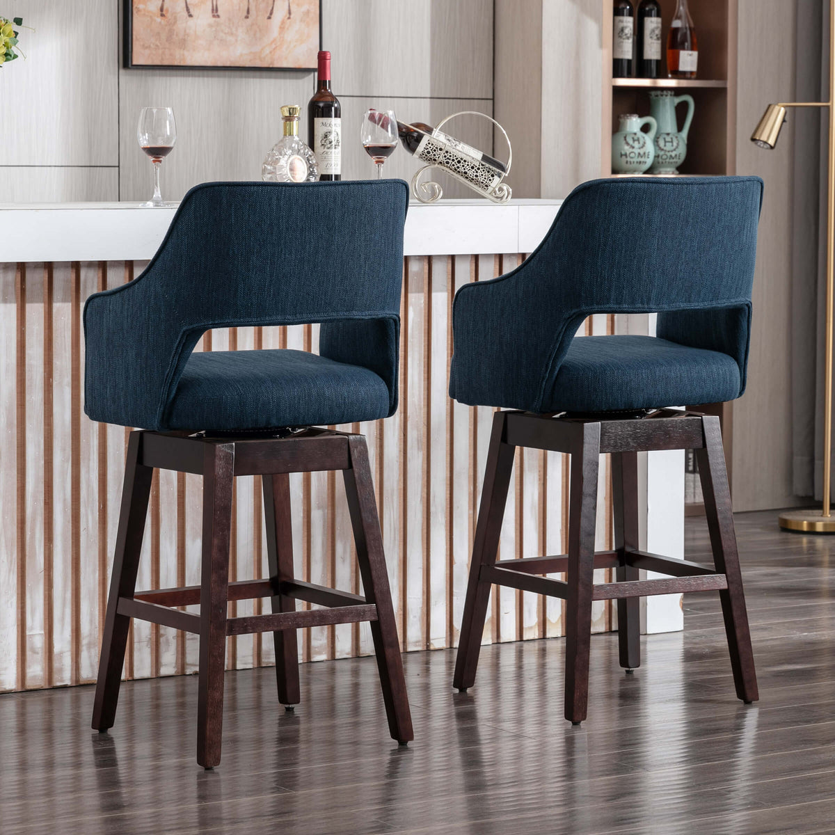 Airelle™ — Add 360° Swivel Comfort & Airy Open-Back Style to Your Kitchen Counter