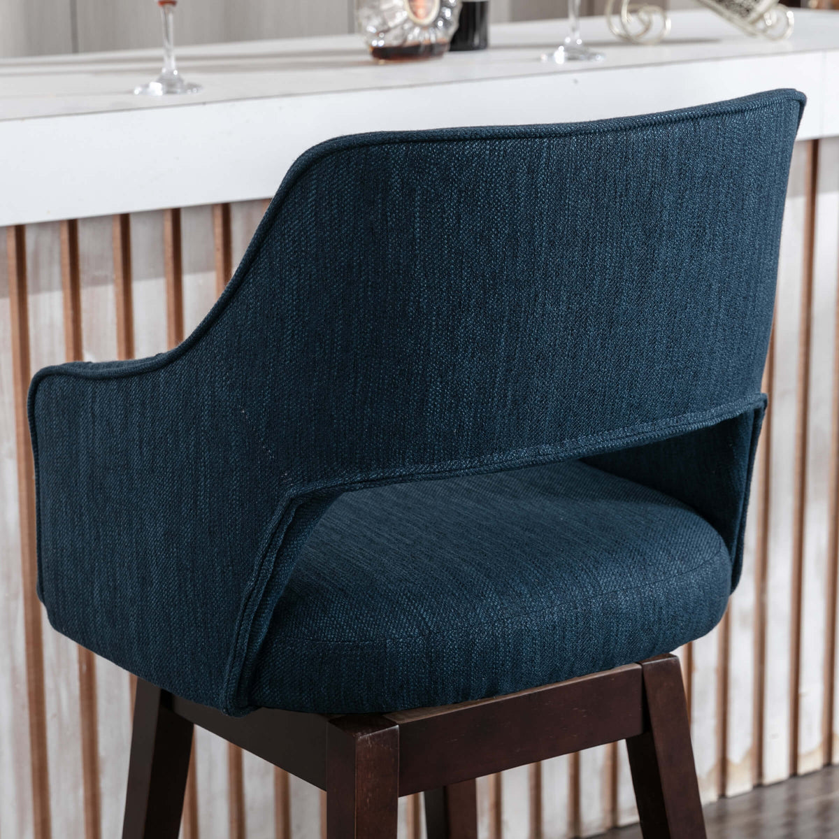Airelle™ — Add 360° Swivel Comfort & Airy Open-Back Style to Your Kitchen Counter