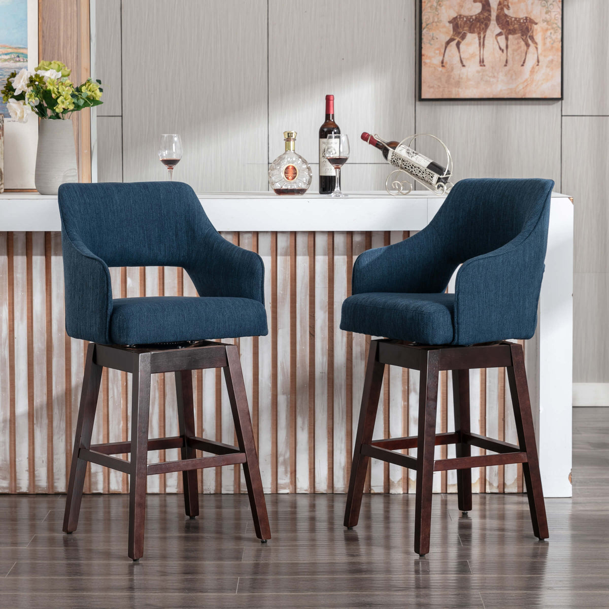Airelle™ — Add 360° Swivel Comfort & Airy Open-Back Style to Your Kitchen Counter