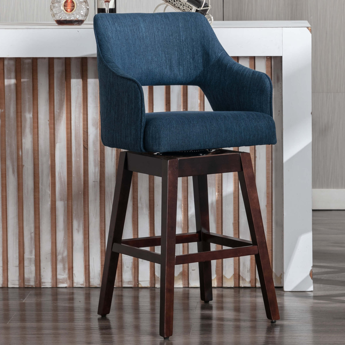 Airelle™ — Add 360° Swivel Comfort & Airy Open-Back Style to Your Kitchen Counter