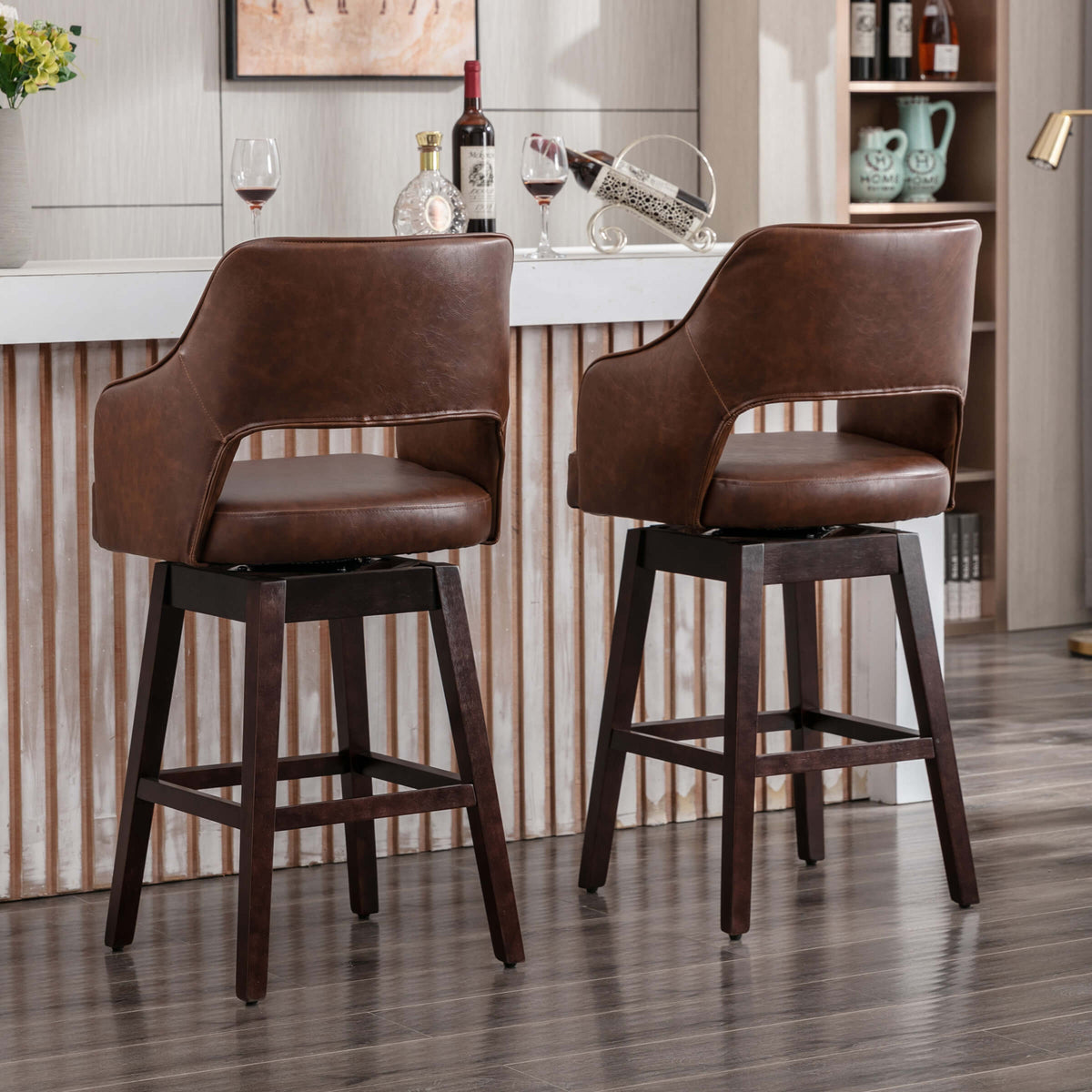 Airelle™ — Add 360° Swivel Comfort & Airy Open-Back Style to Your Kitchen Counter