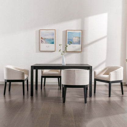 Barrelle™ — Bring Cozy Farmhouse Comfort & Curved Elegance to Your Dining Space