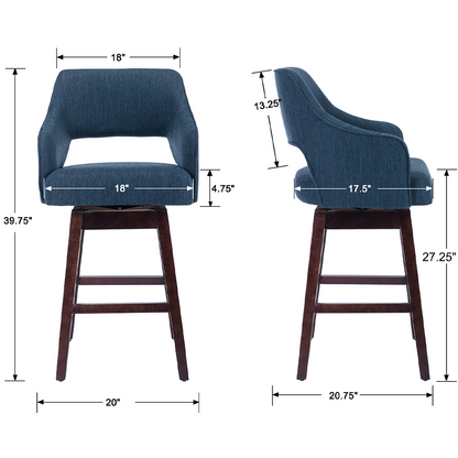 Airelle™ — Add 360° Swivel Comfort & Airy Open-Back Style to Your Kitchen Counter