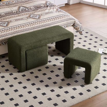 Bouclera™ — Add Cozy Seating & Hidden Space-Saving Style With a 3-Piece Nesting Set