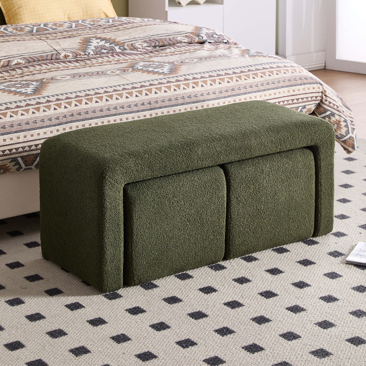 Bouclera™ — Add Cozy Seating & Hidden Space-Saving Style With a 3-Piece Nesting Set