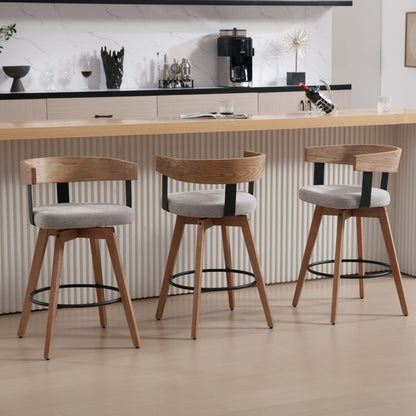 Wynora™ — Add 360° Swivel Comfort & Warm Wood Style to Your Kitchen Counter