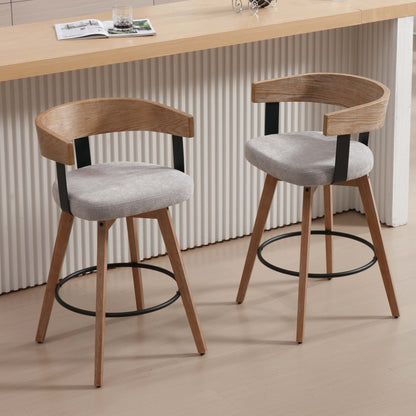 Wynora™ — Add 360° Swivel Comfort & Warm Wood Style to Your Kitchen Counter
