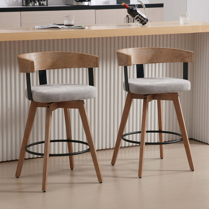 Wynora™ — Add 360° Swivel Comfort & Warm Wood Style to Your Kitchen Counter