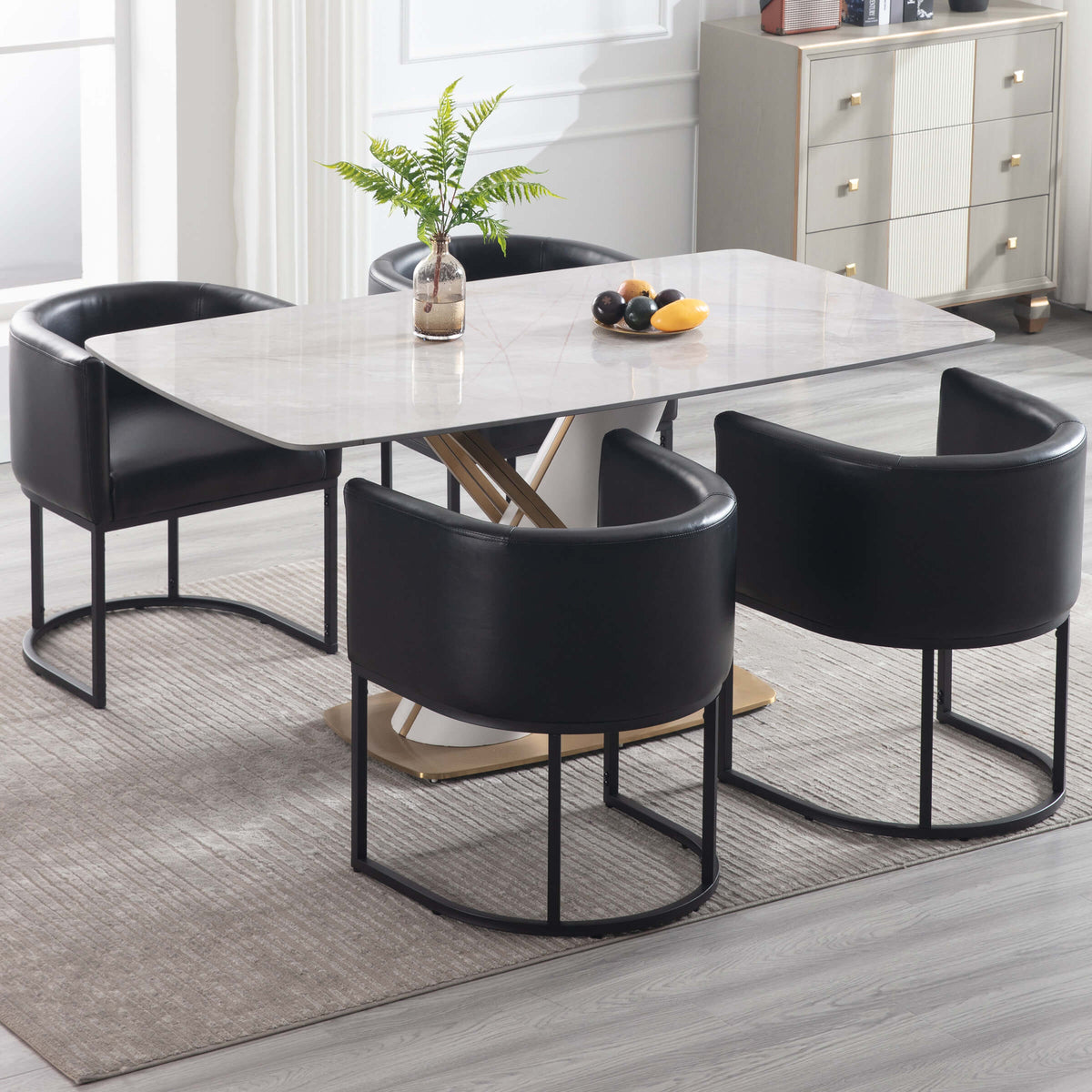 Veloura™ — Add Glamorous Comfort & Curved Elegance to Your Dining Space