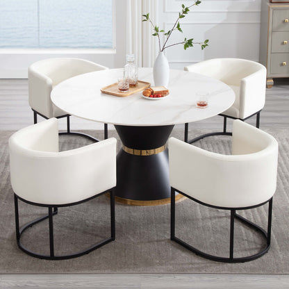Veloura™ — Add Glamorous Comfort & Curved Elegance to Your Dining Space