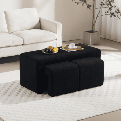 Bouclera™ — Add Cozy Seating & Hidden Space-Saving Style With a 3-Piece Nesting Set