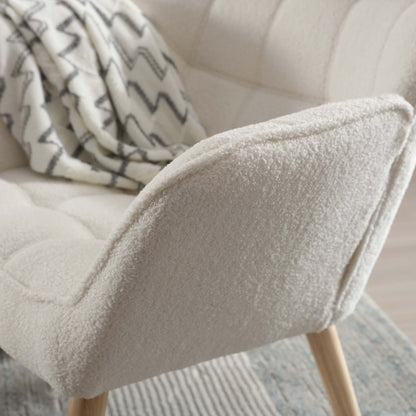 Lunessa™ — Create a Cozy Reading Corner With a Soft Sherpa Chair & Matching Ottoman