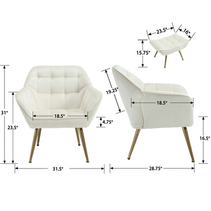 Lunessa™ — Create a Cozy Reading Corner With a Soft Sherpa Chair & Matching Ottoman