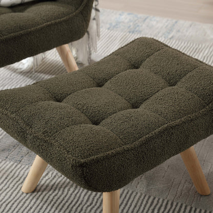Lunessa™ — Create a Cozy Reading Corner With a Soft Sherpa Chair & Matching Ottoman
