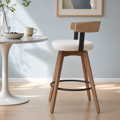 Wynora™ — Add 360° Swivel Comfort & Warm Wood Style to Your Kitchen Counter