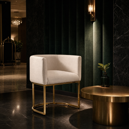 Veloura™ — Add Glamorous Comfort & Curved Elegance to Your Dining Space