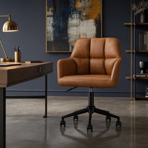 Velmora™ — Work in Comfort With Plush Tufted Support & Effortless 360° Movement